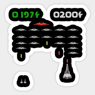 Battlestar Invaders Sticker